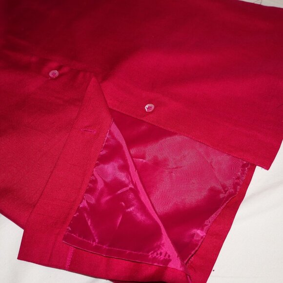 Nordstrom Vintage 100% Silk Skirt 80's Lined Magenta Label Size 10 fits 6 NWT - Picture 10 of 10